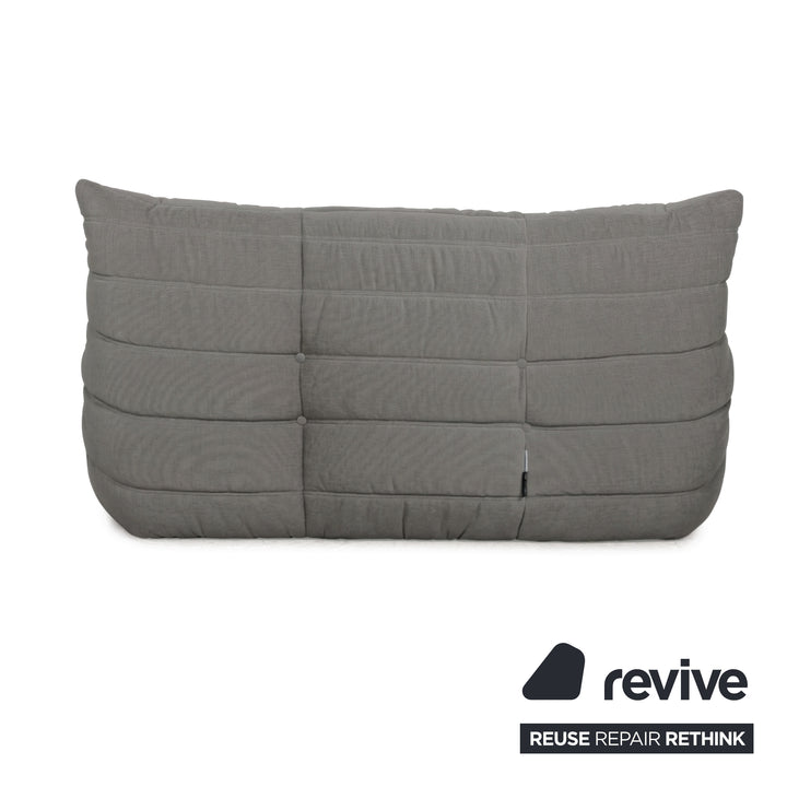 Ligne Roset Togo Stoff Zweisitzer Grau Neubezug