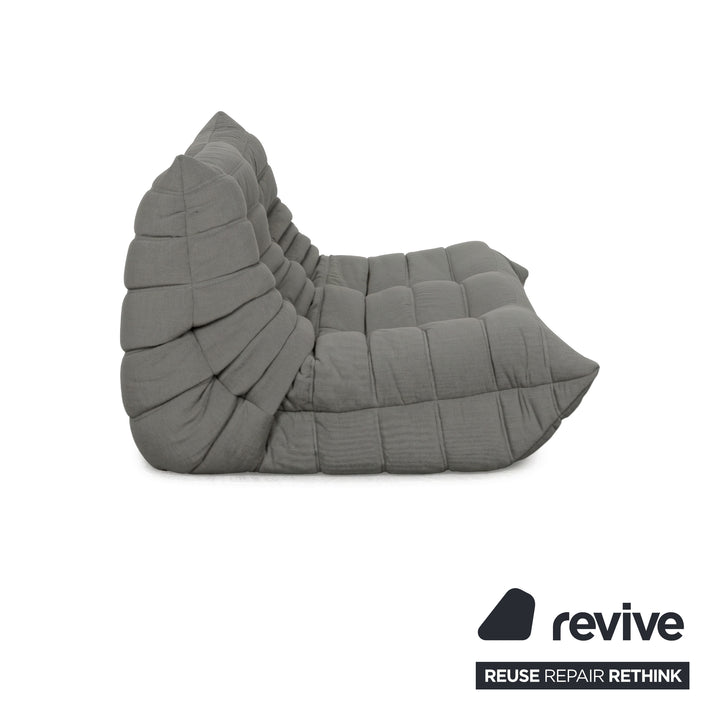Ligne Roset Togo Stoff Zweisitzer Grau Neubezug