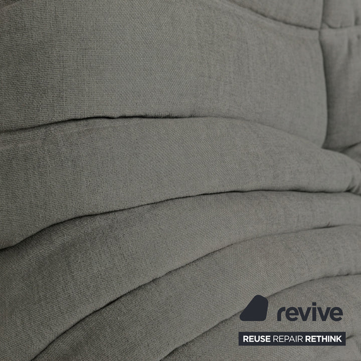 Ligne Roset Togo Stoff Zweisitzer Grau Neubezug