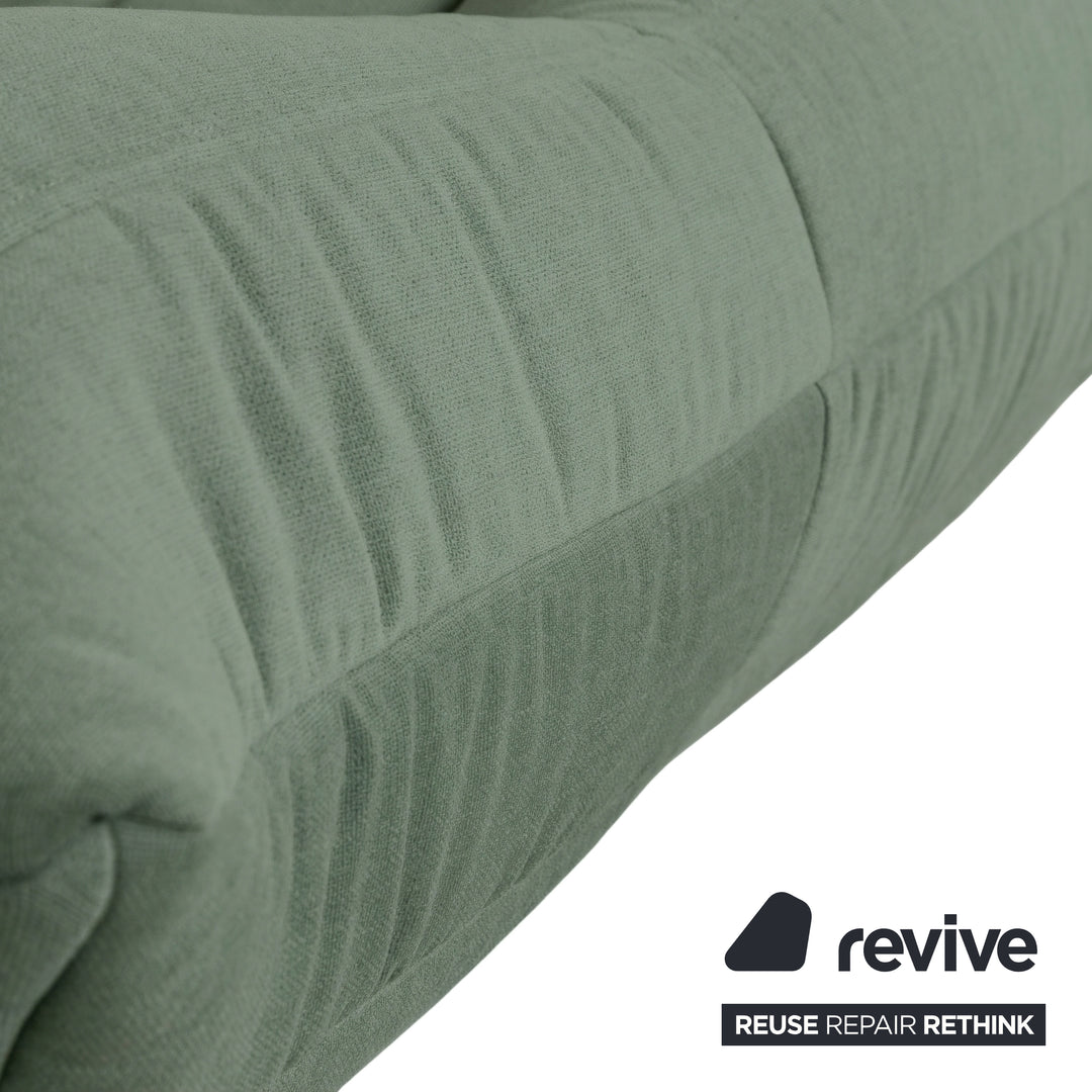 Ligne Roset Togo Zweisitzer Sofa Couch Stoff Minzgrün Neubezug