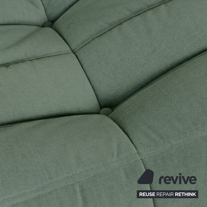 Ligne Roset Togo Stoff Zweisitzer Grün Mint Neubezug