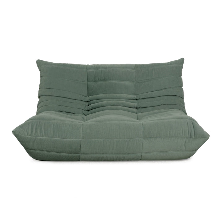 Ligne Roset Togo Stoff Zweisitzer Grün Mint Neubezug