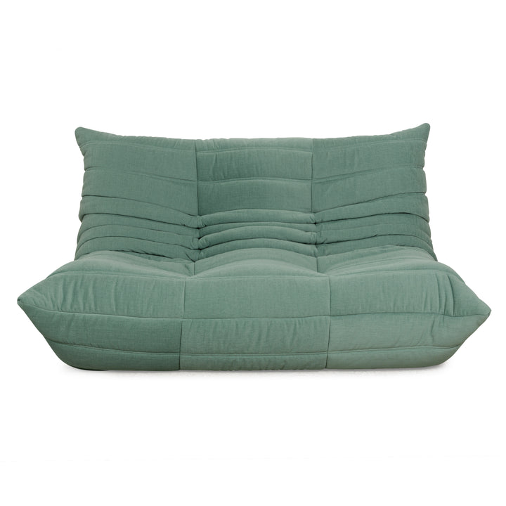 Ligne Roset Togo Stoff Zweisitzer Grün Neubezug