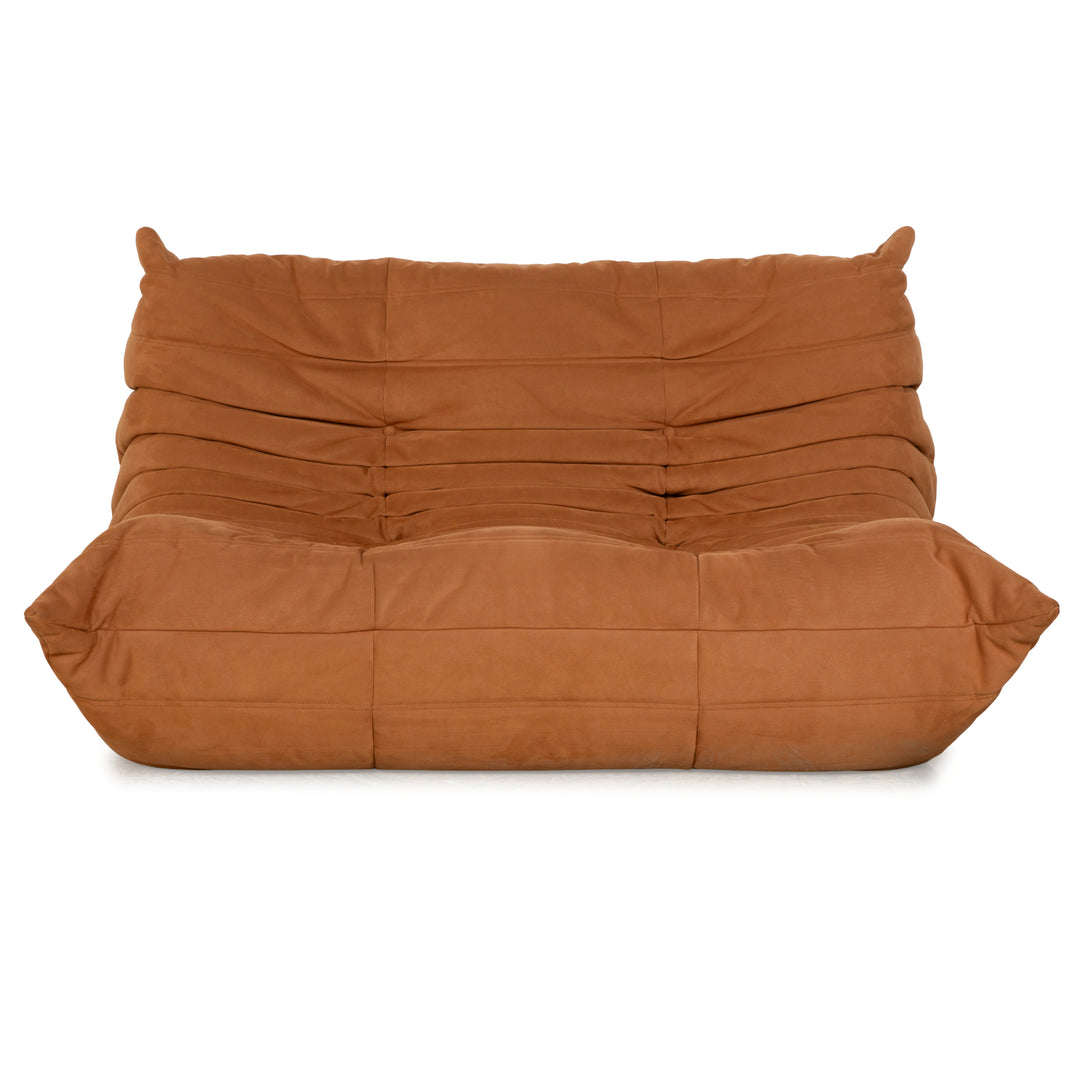 Ligne Roset Togo Stoff Zweisitzer Hellbraun Camel Sofa Couch
