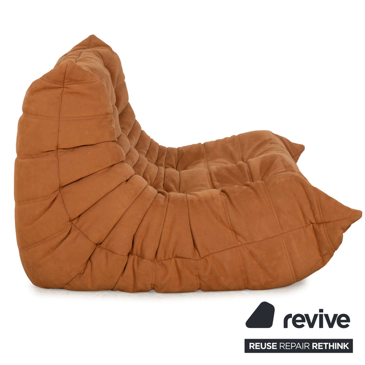 Ligne Roset Togo Stoff Zweisitzer Hellbraun Camel Sofa Couch