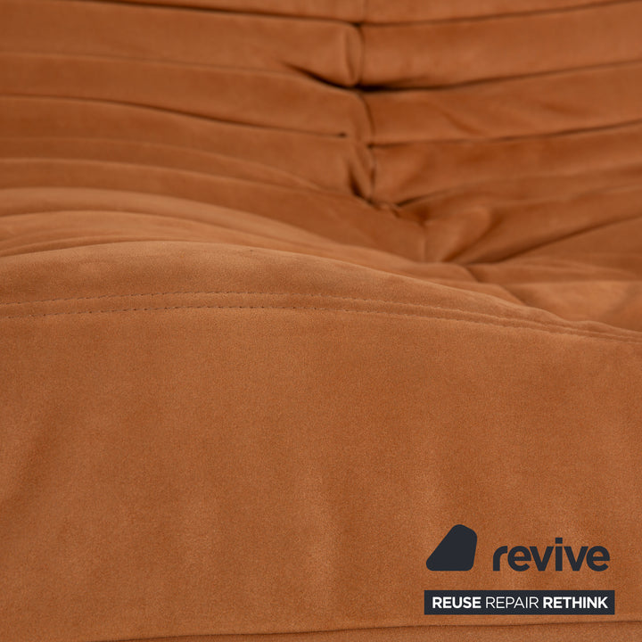 Ligne Roset Togo Stoff Zweisitzer Hellbraun Camel Sofa Couch