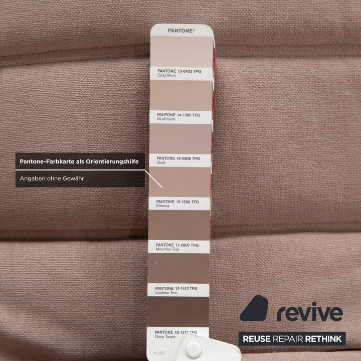 Ligne Roset Togo Stoff Zweisitzer Neubezug Beige Sand Sofa Couch