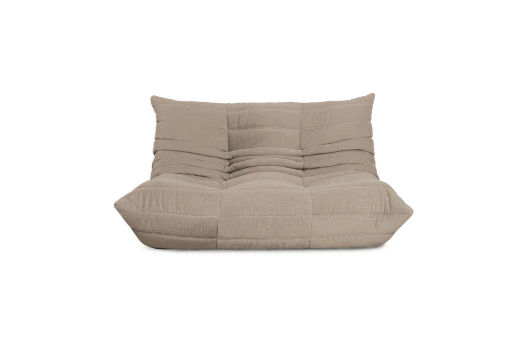 Ligne Roset Togo Stoff Zweisitzer Neubezug Taupe