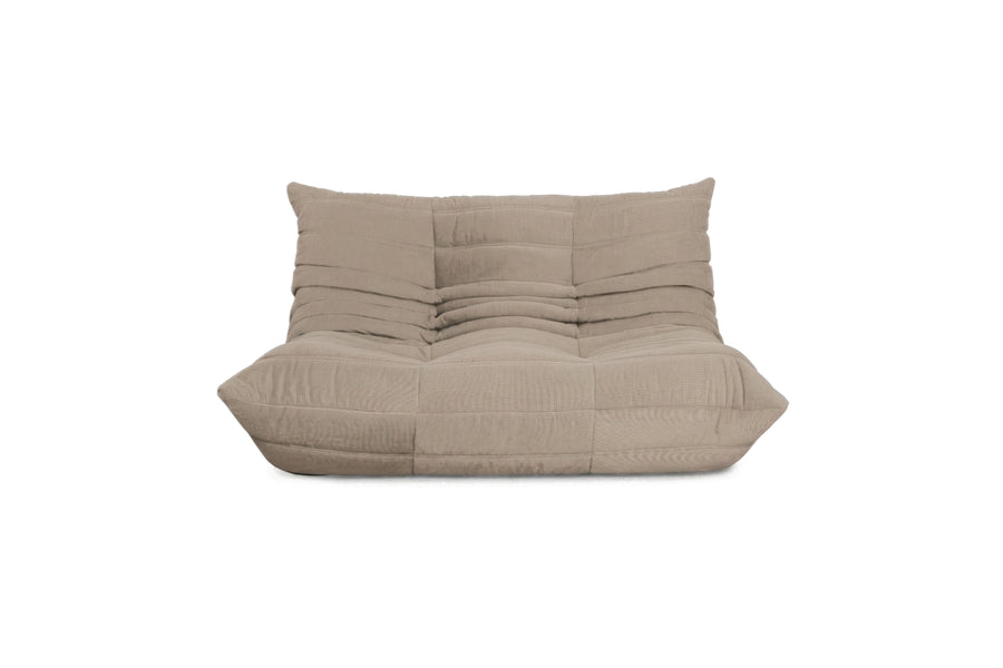 Ligne Roset Togo Stoff Zweisitzer Neubezug Taupe