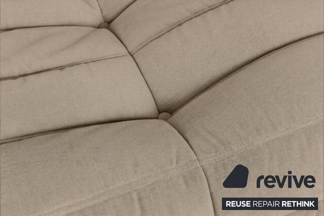 Ligne Roset Togo Stoff Zweisitzer Neubezug Taupe