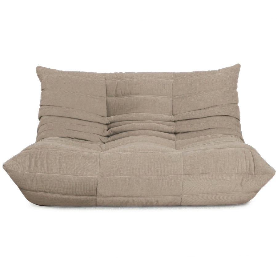 Ligne Roset Togo Stoff Zweisitzer Neubezug Taupe
