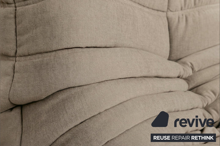 Ligne Roset Togo Stoff Zweisitzer Neubezug Taupe