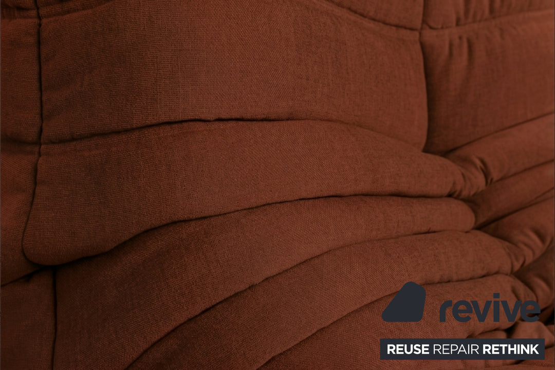 Ligne Roset Togo Stoff Zweisitzer Neubezug Terrakotta