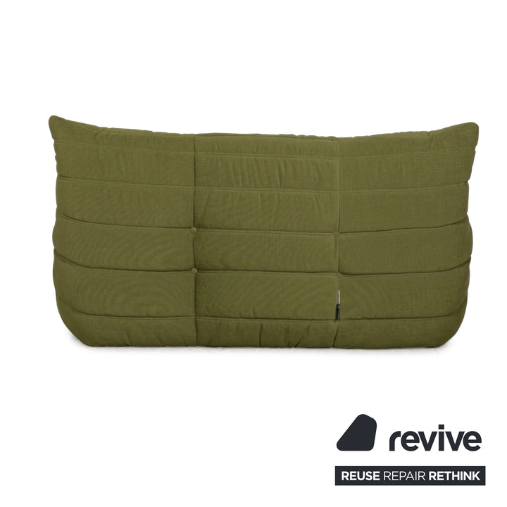 Ligne Roset Togo Stoff Zweisitzer Olivgrün Neubezug