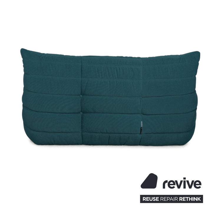 Ligne Roset Togo Stoff Zweisitzer Petrol Neubezug