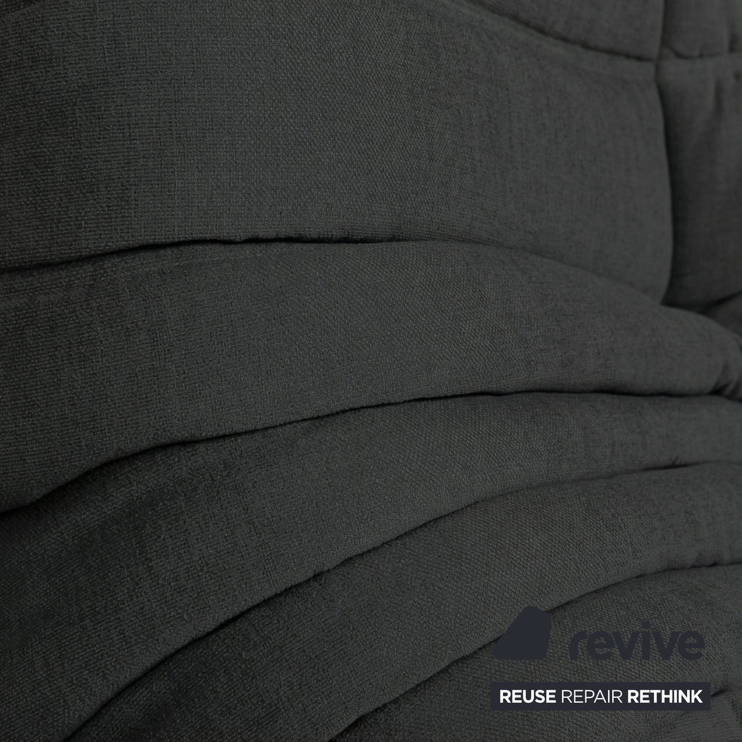Ligne Roset Togo Stoff Zweisitzer Schwarz Neubezug