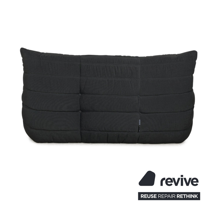 Ligne Roset Togo Stoff Zweisitzer Schwarz Neubezug