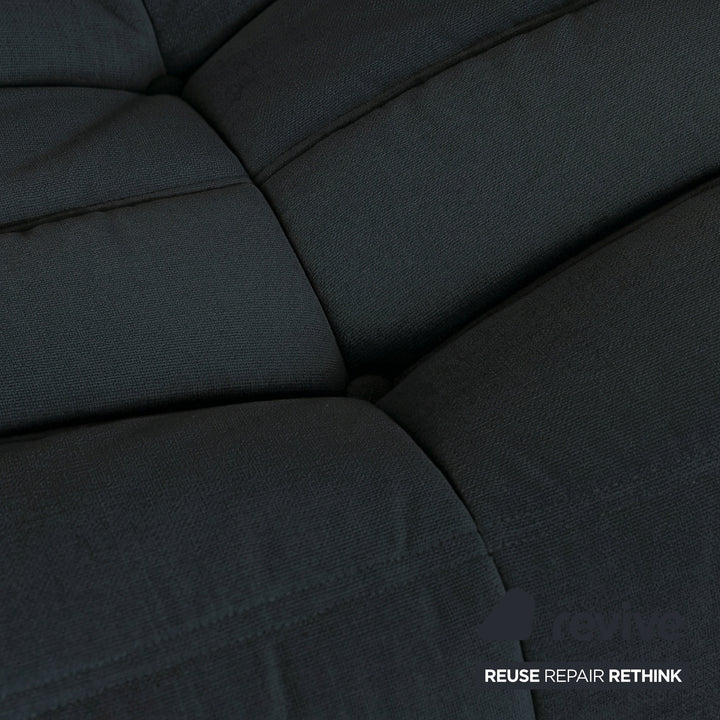 Ligne Roset Togo Stoff Zweisitzer Schwarz Neubezug
