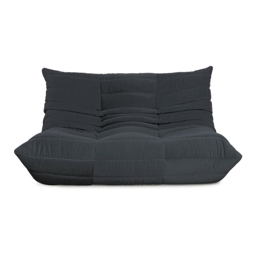 Ligne Roset Togo Stoff Zweisitzer Schwarz Neubezug