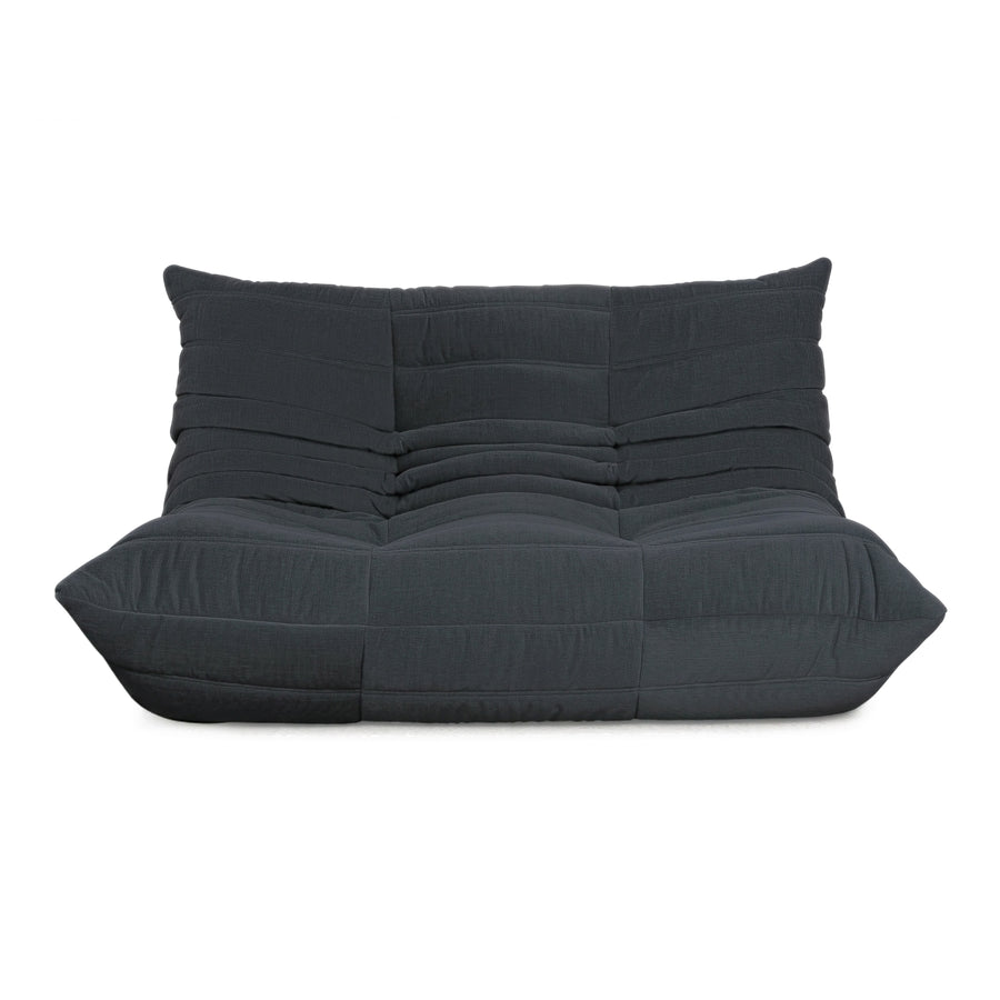 Ligne Roset Togo Stoff Zweisitzer Schwarz Neubezug