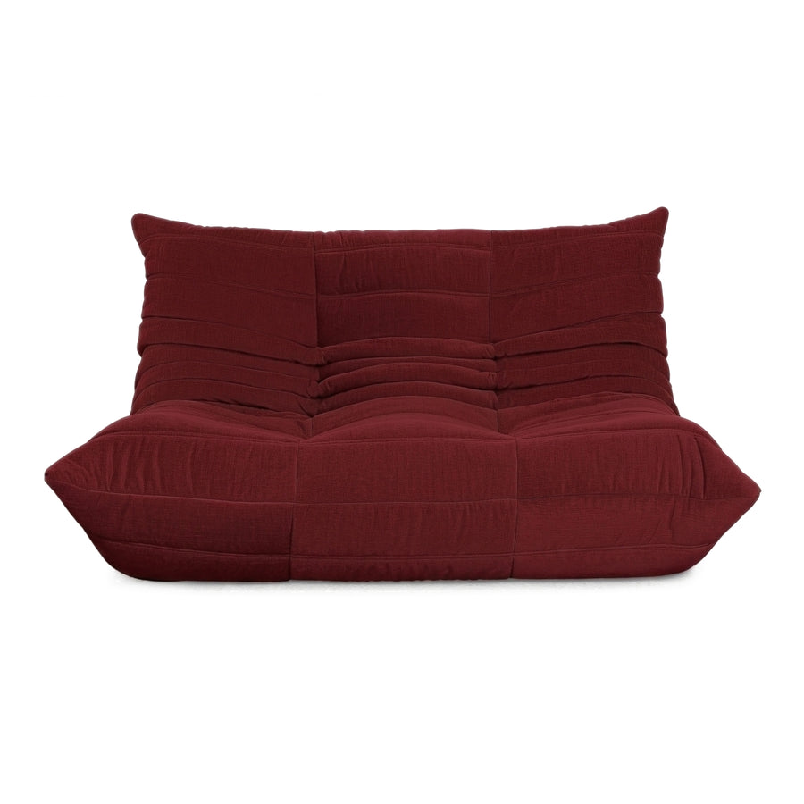 Ligne Roset Togo Stoff Zweisitzer Weinrot Neubezug