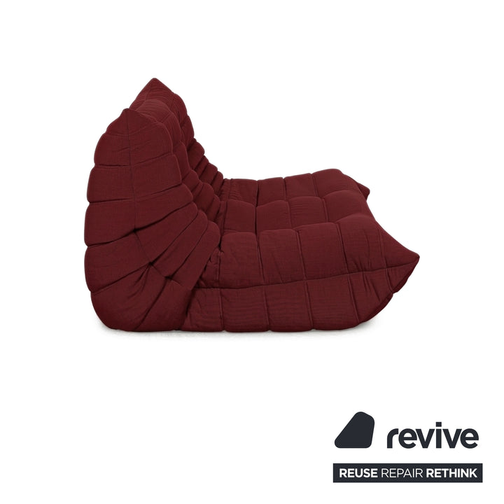 Ligne Roset Togo Stoff Zweisitzer Weinrot Neubezug