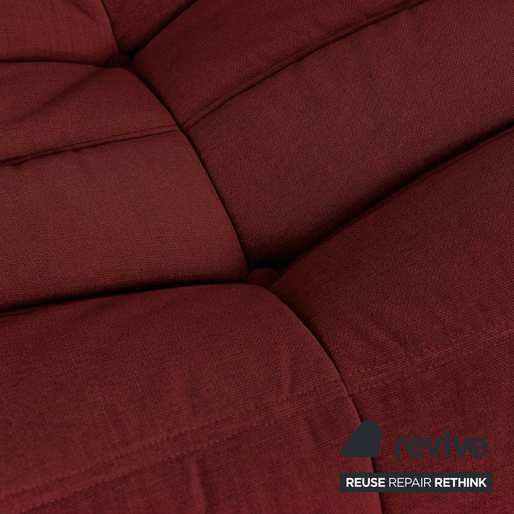 Ligne Roset Togo Stoff Zweisitzer Weinrot Neubezug
