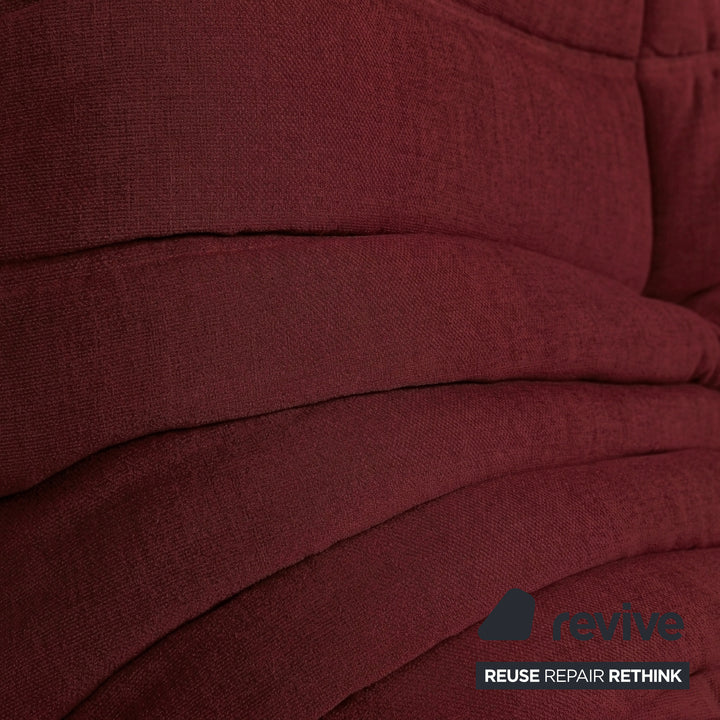 Ligne Roset Togo Stoff Zweisitzer Weinrot Neubezug