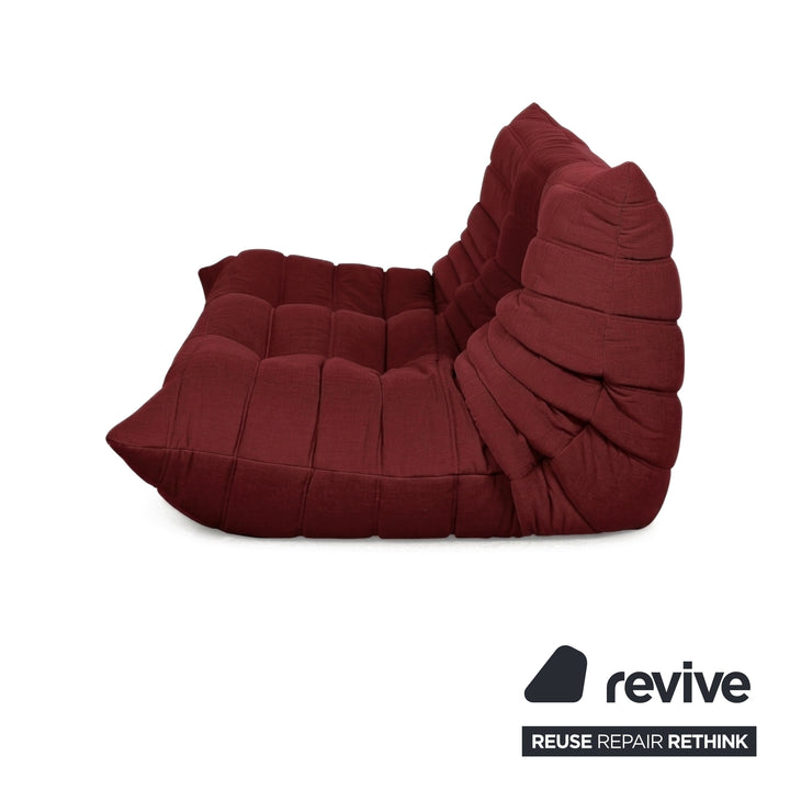 Ligne Roset Togo Stoff Zweisitzer Weinrot Neubezug