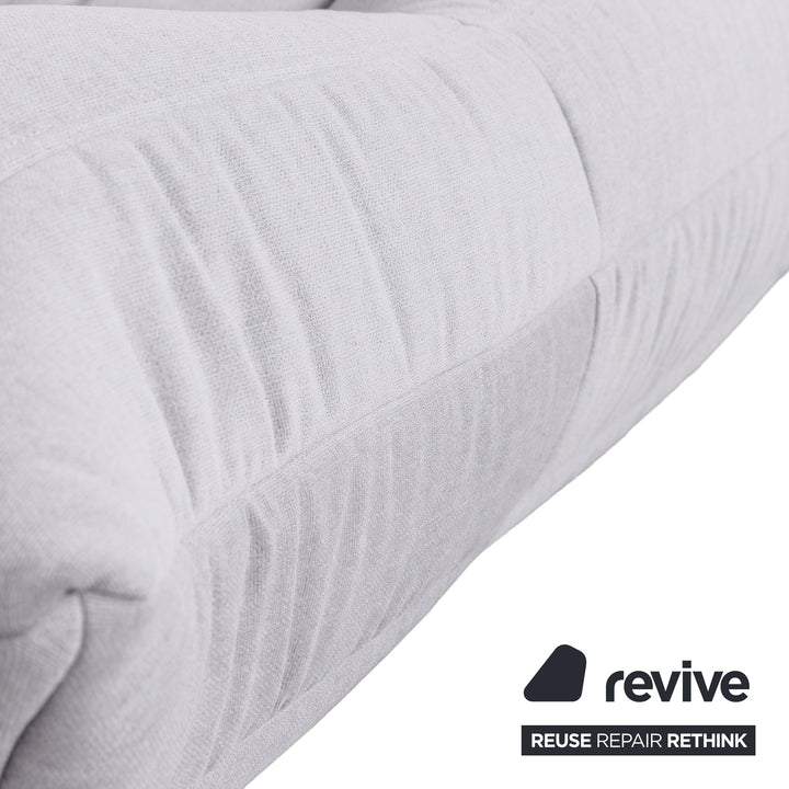 Ligne Roset Togo Stoff Zweisitzer Weiß Grau Neubezug