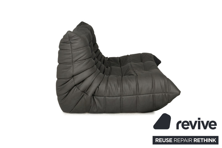 ligne roset Togo Veganes Leder Zweisitzer Graphit