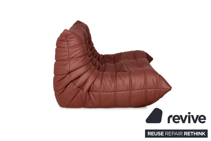 ligne roset Togo Veganes Leder Zweisitzer Kastanienbraun