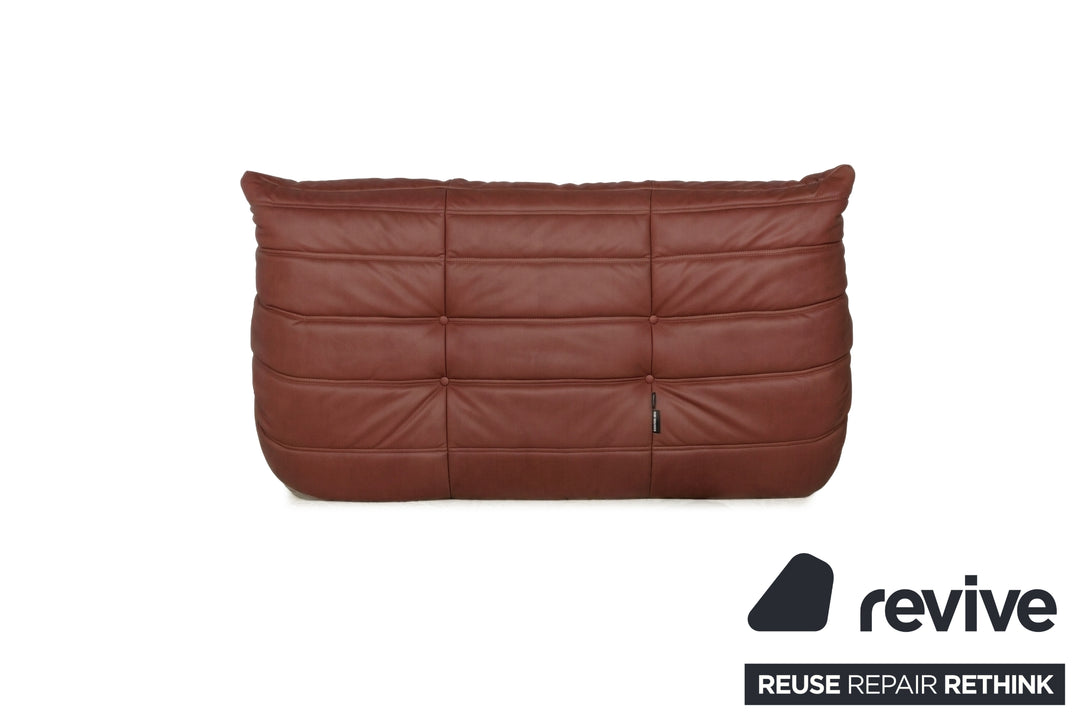 ligne roset Togo Veganes Leder Zweisitzer Kastanienbraun