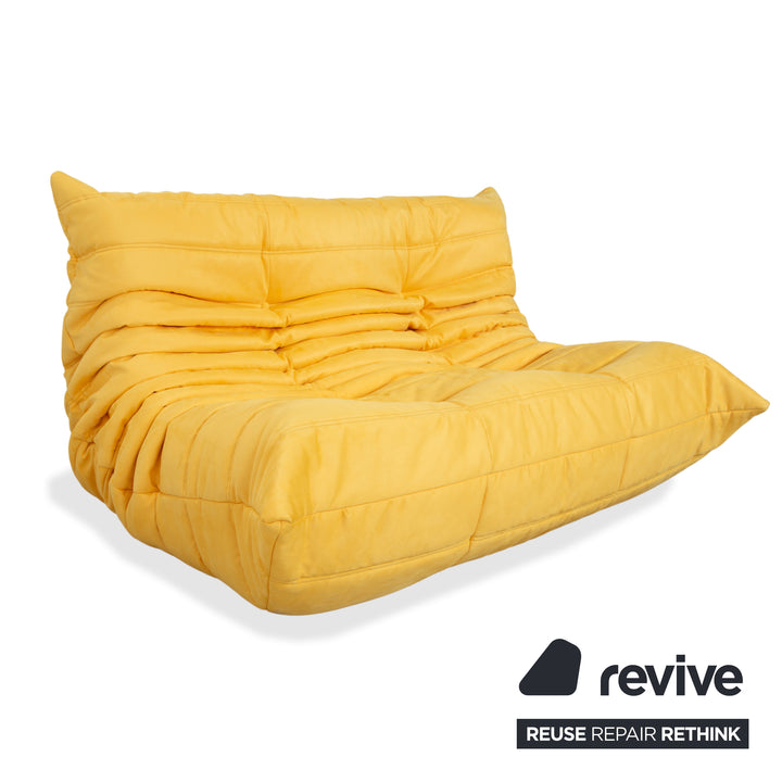 Ligne Roset Togo Zweisitzer Stoff Gelb Neubezug