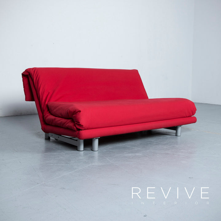 Lignet Roset Multyi Designer Schlaf Sofa Rot Stoff Dreisitzer Couch Funktion #5131