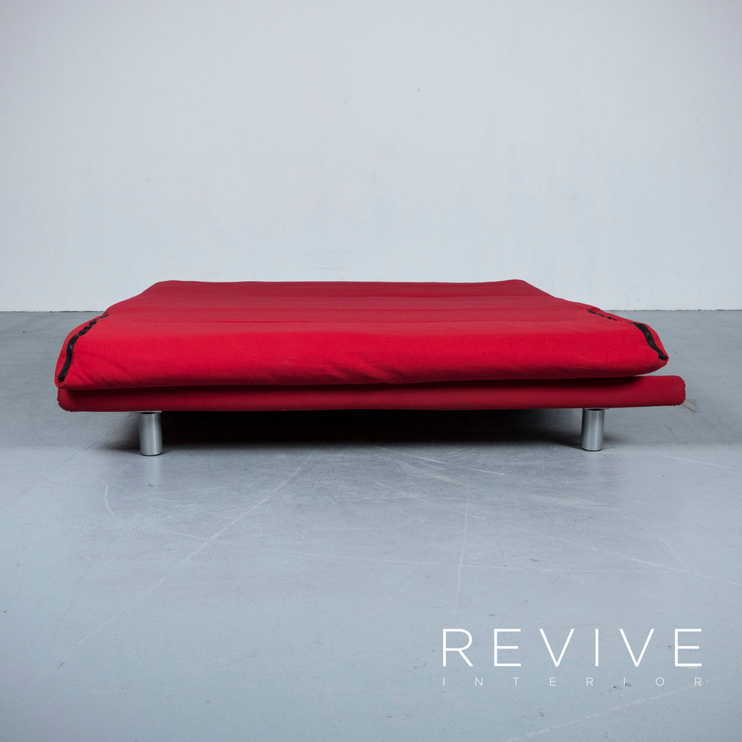 Lignet Roset Multyi Designer Schlaf Sofa Rot Stoff Dreisitzer Couch Funktion #5131