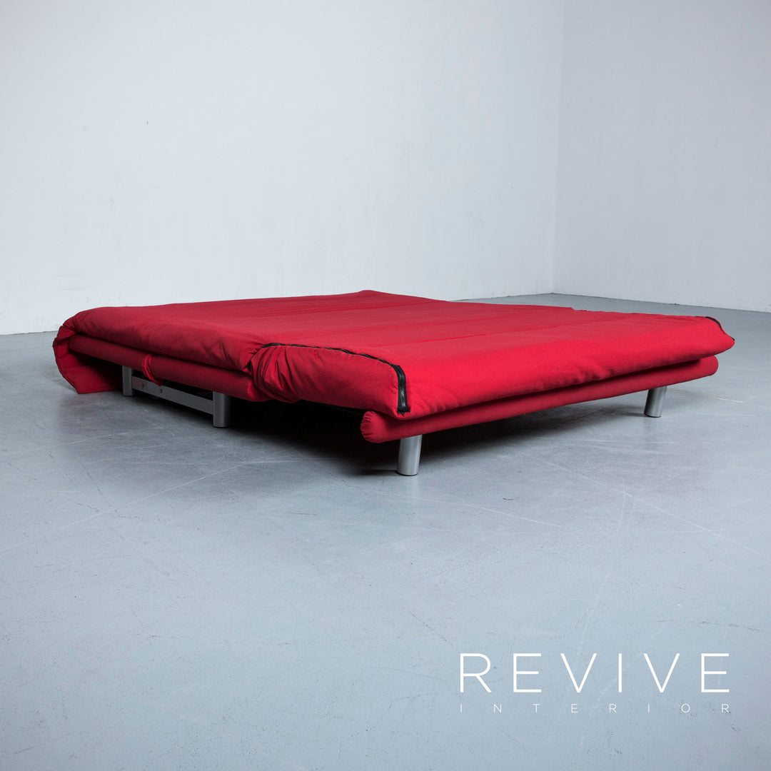 Lignet Roset Multyi Designer Schlaf Sofa Rot Stoff Dreisitzer Couch Funktion #5131