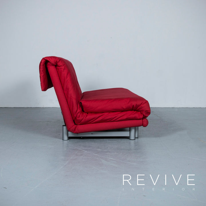 Lignet Roset Multyi Designer Schlaf Sofa Rot Stoff Dreisitzer Couch Funktion #5131