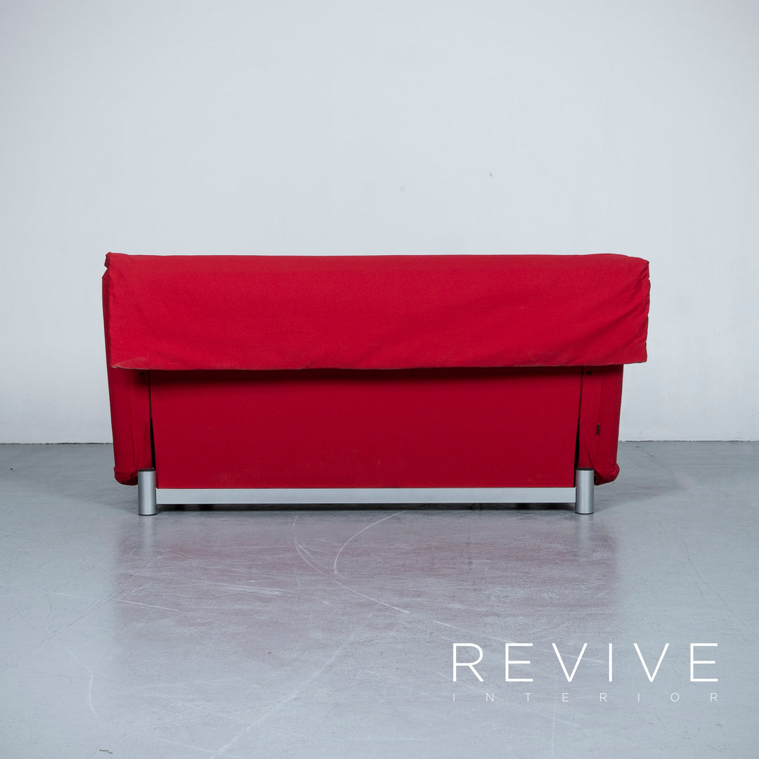 Lignet Roset Multyi Designer Schlaf Sofa Rot Stoff Dreisitzer Couch Funktion #5131