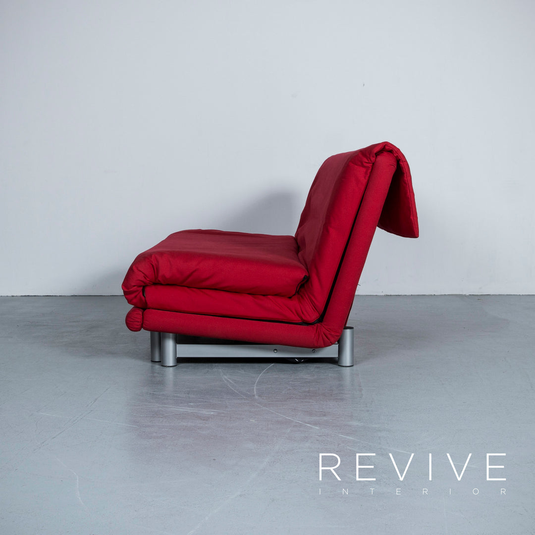 Lignet Roset Multyi Designer Schlaf Sofa Rot Stoff Dreisitzer Couch Funktion #5131