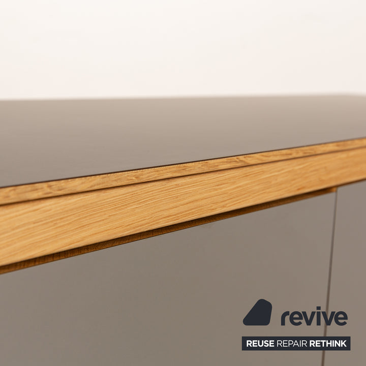 Linea-D Como Holz Sideboard Grau Braun