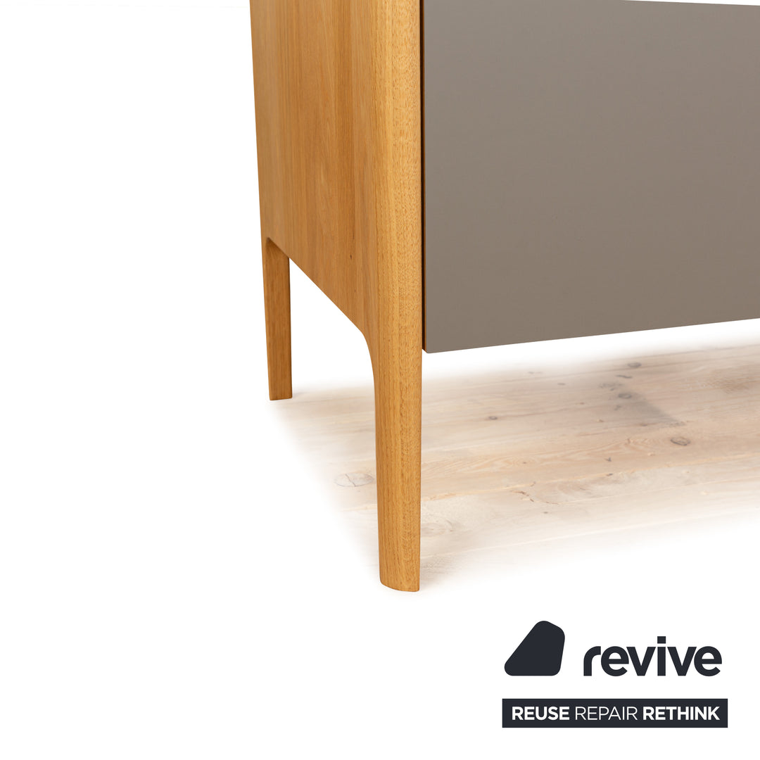 Linea-D Como Holz Sideboard Grau Braun