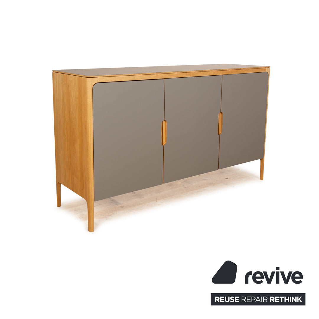 Buffet en bois Linea-D Como Gris Marron