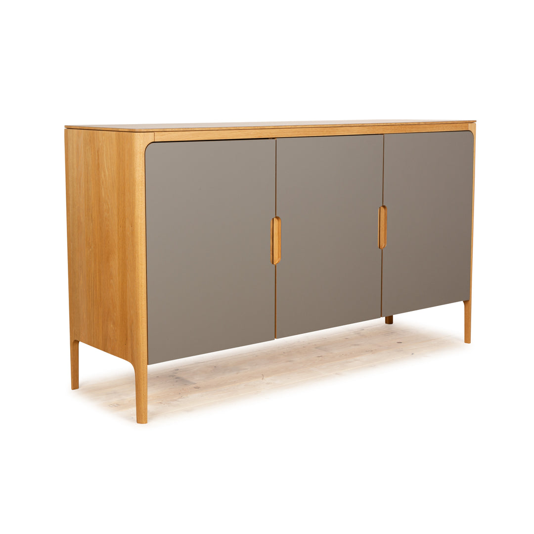 Buffet en bois Linea-D Como Gris Marron