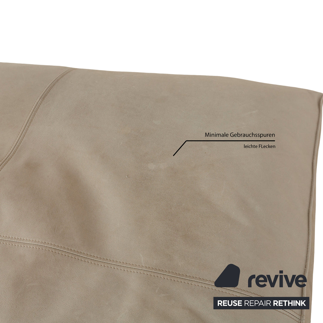 Linteloo leather stool cream beige