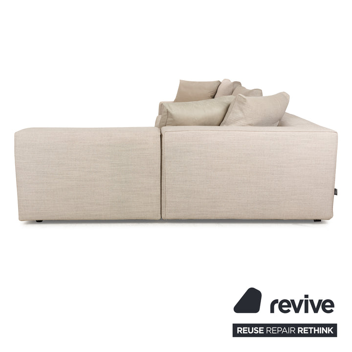 Linteloo Stoff Ecksofa Creme Beige Sofa Couch