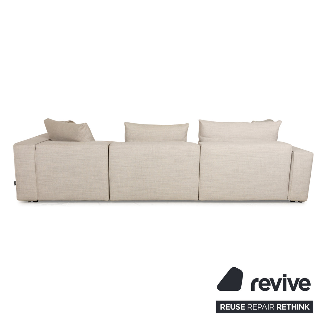 Linteloo fabric corner sofa cream beige sofa couch