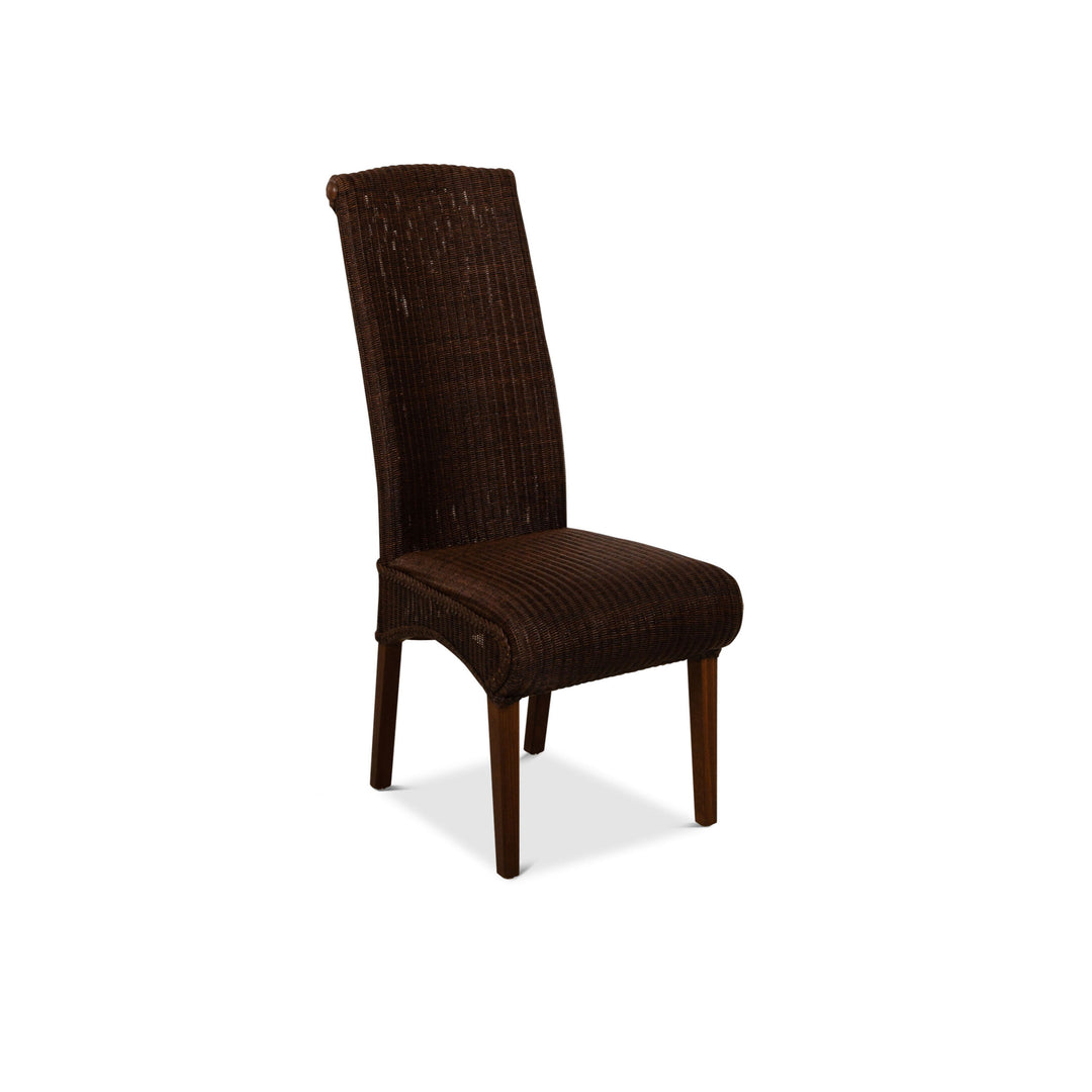 Lloyd Loom Wooden Chair Brown Dining Room