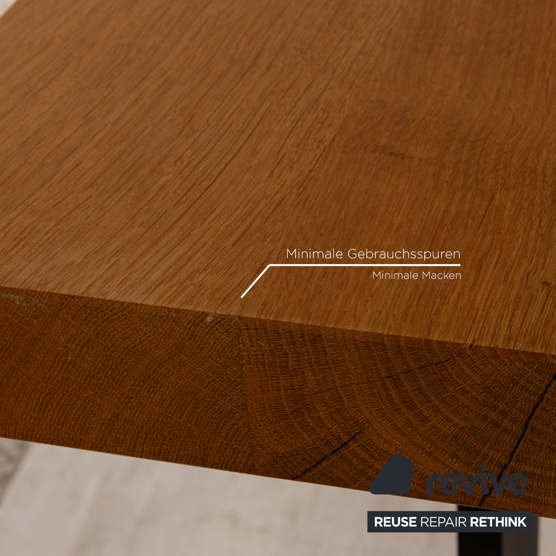 Lorenz&amp;Schmid wooden dining table brown oak 230 x 99 x 77 cm