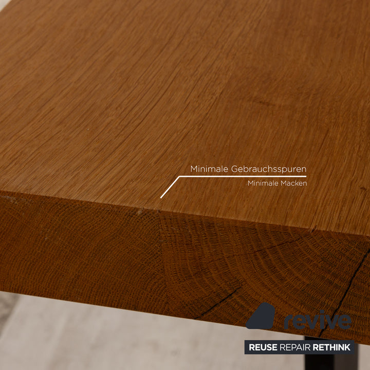 Lorenz&amp;Schmid wooden dining table brown oak 230 x 99 x 77 cm